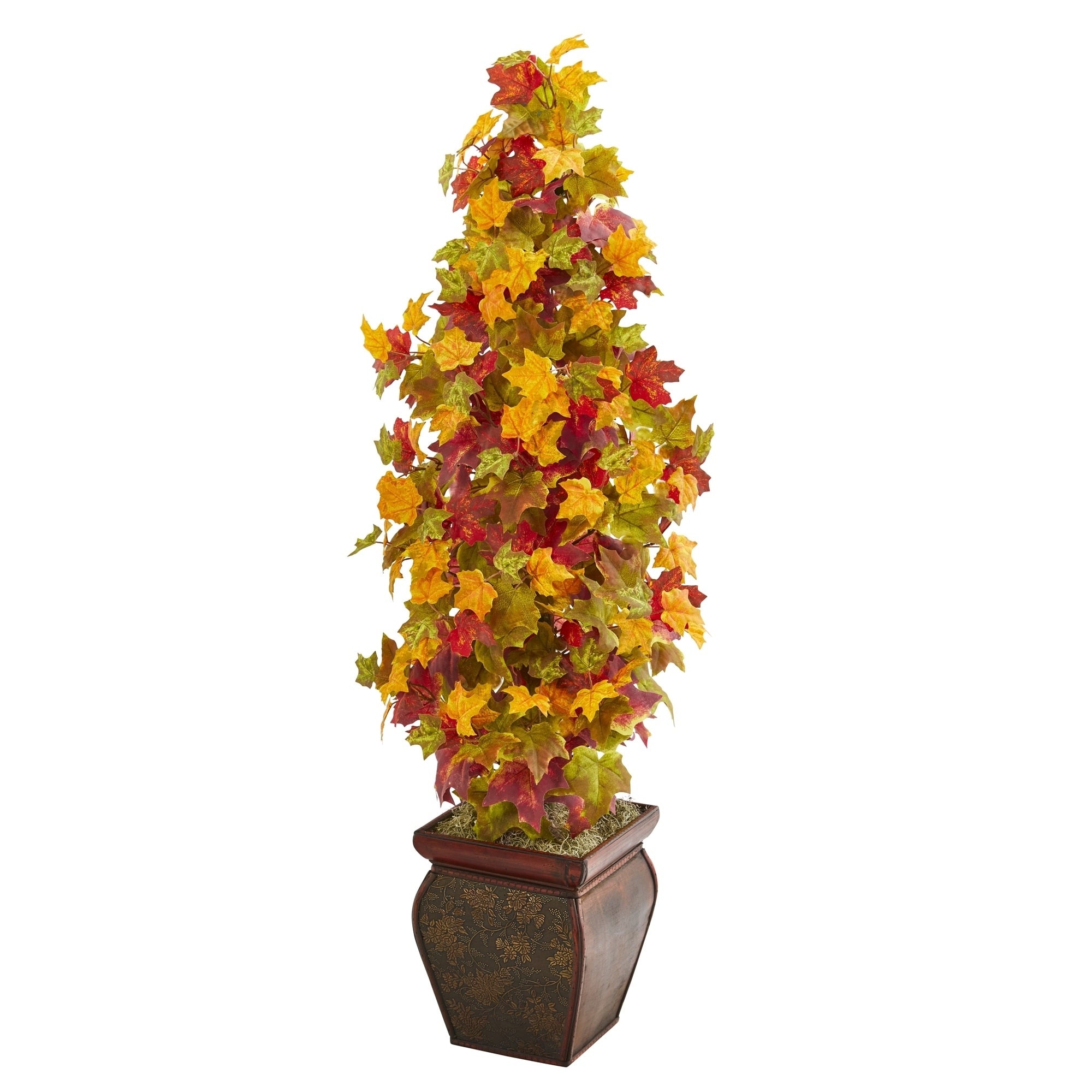 40 Autumn Maple Artificial Tree In Decorative Planter