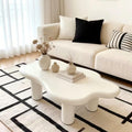 40 Inch Cloud Shaped Coffee Table With 4 Round Table Legs Suitable For Living Rooms