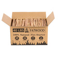 40 Lbs Fatwood Fire Starter Sticks 100 Natural Kindling Wood Pine Firewood Firestarter For Campfire Stove Fireplace