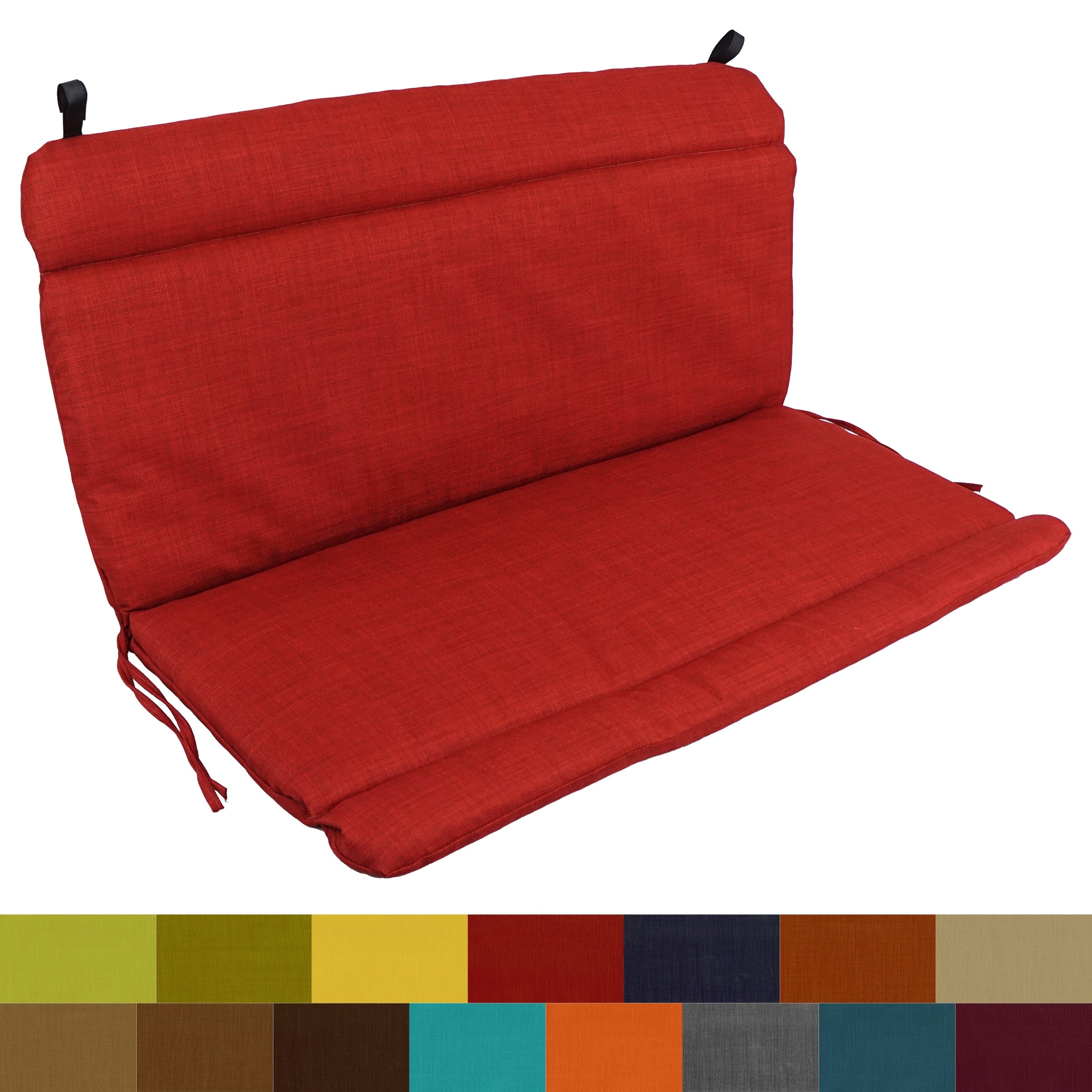 Blazing Needles Solid All Weather Outdoor Double Glider Chair Cushion 42 X 40