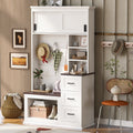 40.2 Wide Hall Tree With Storage Bench For Hallway Entryway Bench With Coat Rack 3 Shelves And Drawers 3 Sturdy Hooks