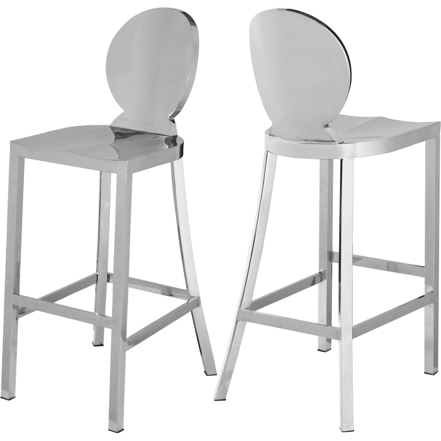 40.5 In.H Gray Finish Low Back Metal Frame Barstool Wood Seat Set Of 2 42