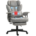 400Lbs Heated Big And Tall Office Chair With Foot Rest And Lumbar Support Executive Office Chair With 6 Vibration Points
