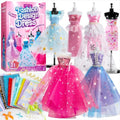 400 Pcs Diy Sewing Kits With 3 Mannequins For Kids Multicolor