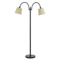 Gail Brown Metal 2 Light 40 Watt Goose Neck Floor Lamp