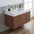 40 Modern Floating Walnut Bathroom Vanity Set