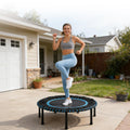 40 Fitness Trampoline With Durable Bungees Stable Quiet Exercise Rebounder Great Mini Trampoline Max Load 330 Lbs