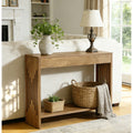 41.3 Inch Console Table Behind Couch 2 Tier Farmhouse Sofa Table