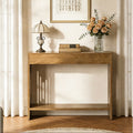 41.3 Inch Console Table Behind Couch Wooden Farmhouse Sofa Table
