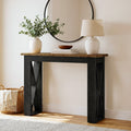 41.34 Inch Console Table Farmhouse Small Narrow Sofa Table 11.81 D X 41.33 W X 33.46 H