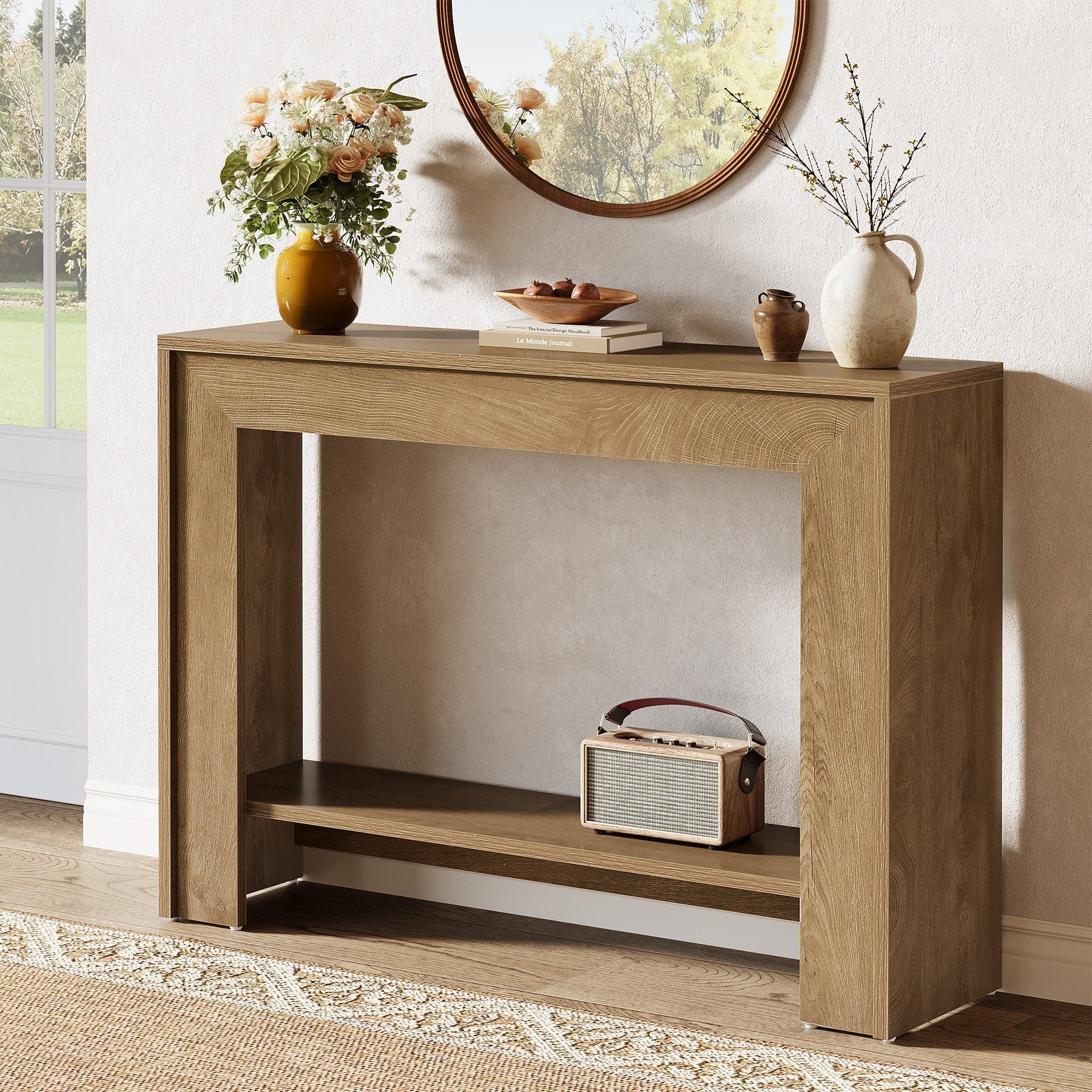 41.3 Console Table Entryway Table With Open Storage Sofa Table Behind Couch Console Table For Living Room Hallway Foyer