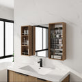41.3 Bathroom Mirror Cabinet With Storage Combination Wall Mounted Medicine Cabinet With Mirror Door Plywood
