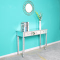 41.7 Zimtown Three Drawers Mirror Table Dressing Table Console Table