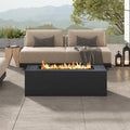 41.9Mgo Outdoor Rectangular Propane Fire Pit 40000 Btu