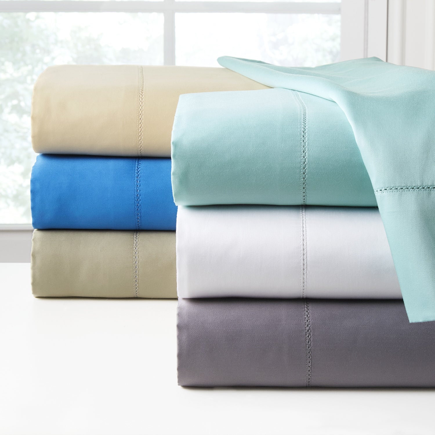 410 Thread Count Long Staple Cotton Pillow Case Pair