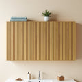 41 Bathroom Wall Mounted Cabinet Composed Of 3 Modular Cabinets With Doors Shelves Can Be Used Individually Or Together