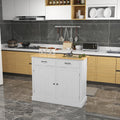 41 Rolling Kitchen Island With Foldable Countertop 4 Hidden Wheels Mobile Kitchen Cart With Drawer