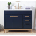 42 Tennant Brand Beatrice Navy Blue Contemporary Bathroom Vanity