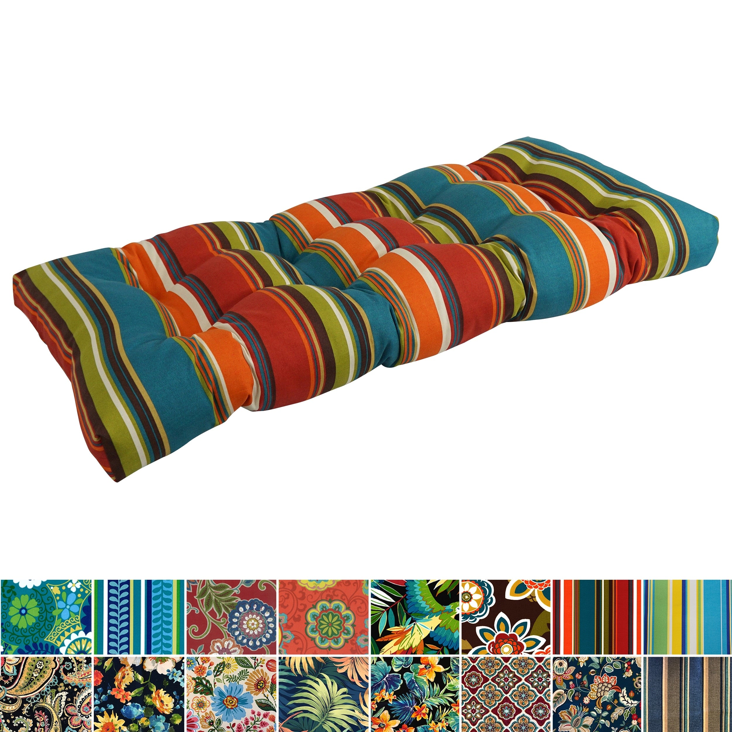 Blazing Needles 42 Inch Long Outdoor Loveseat Cushion