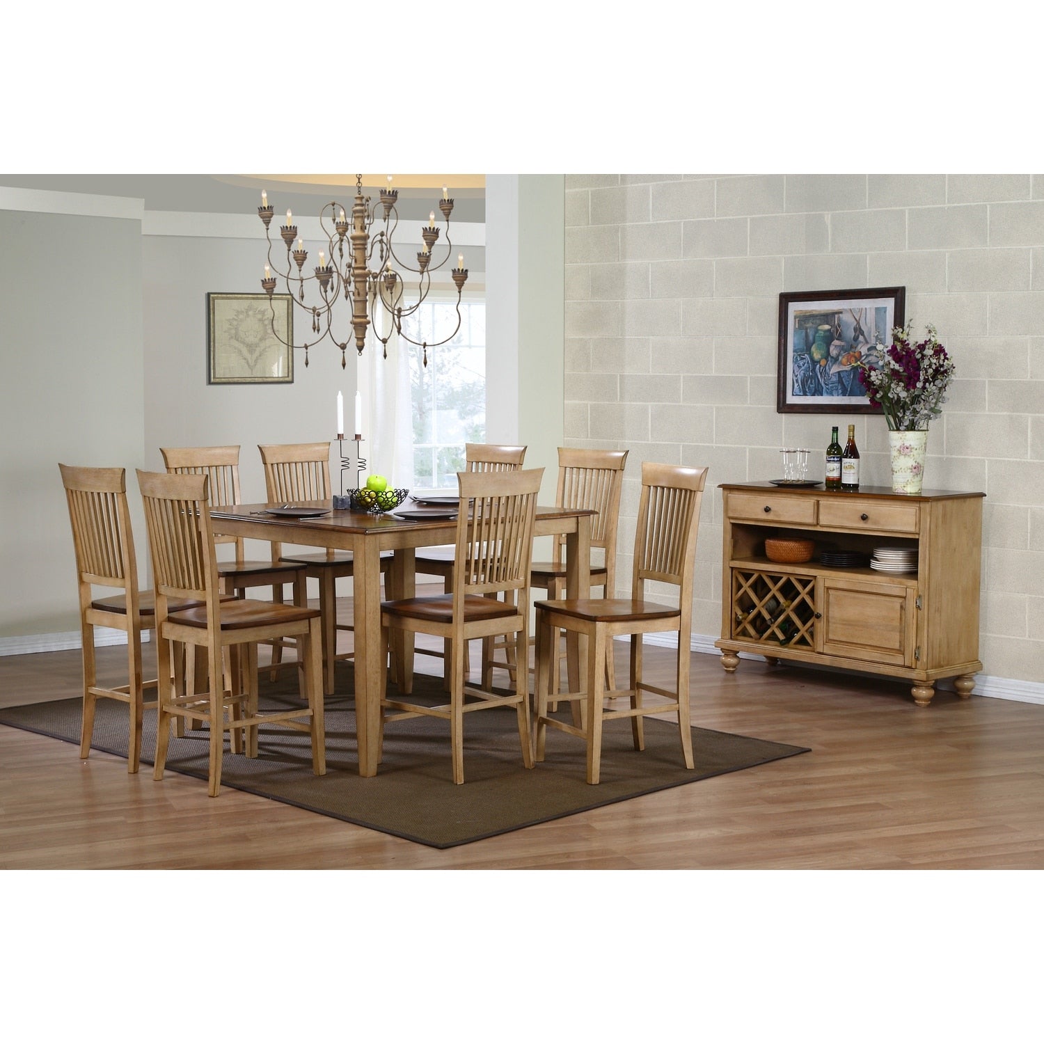42.5 In.H Brown Finish Low Back Wood Frame Barstool Wood Seat Set Of 2 44
