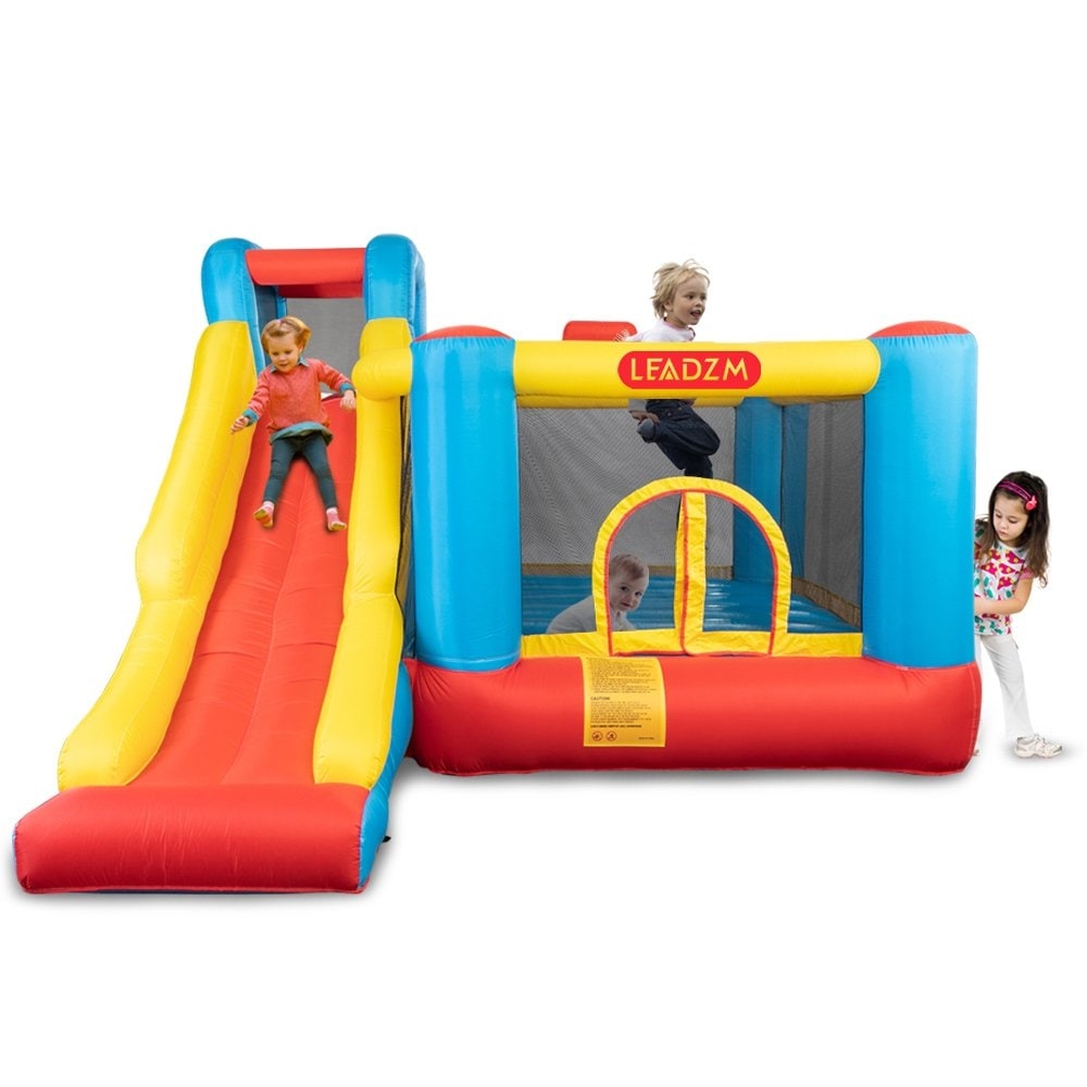 420D Oxford Cloth Inflatable Castle Jump N Slide Bounce House With Blower 191 176Cm