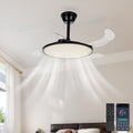 42 Black Ceiling Fan With Dimmable Light And Remote