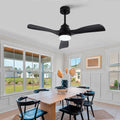 42 Black Ceiling Fan With Reversible Motor And Remote