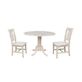 42 Dual Drop Leaf Table With 2 San Remo Chairs