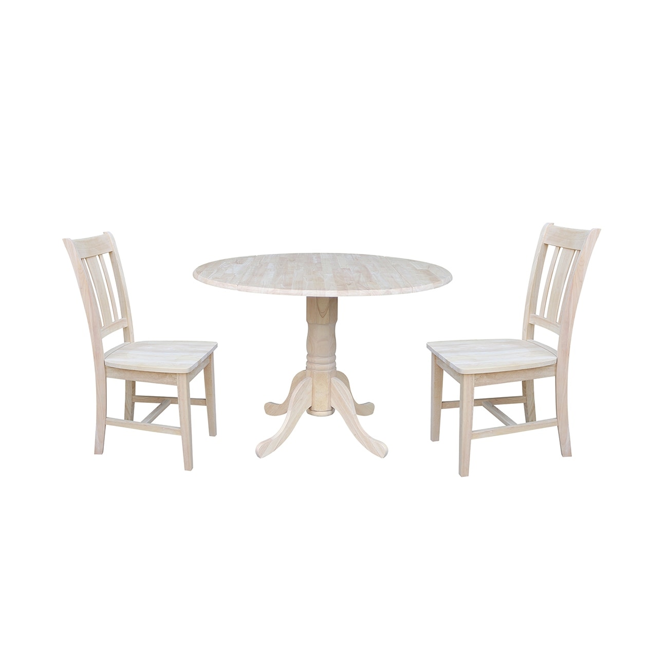 42 Dual Drop Leaf Table With 2 San Remo Chairs