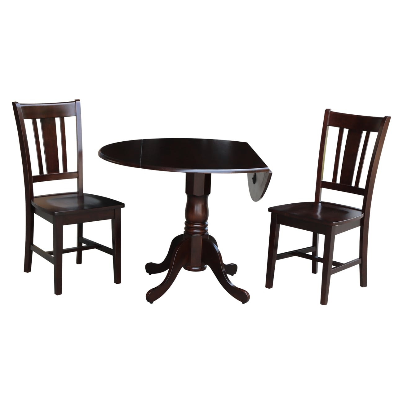 42 Dual Drop Leaf Table With 2 San Remo Chairs