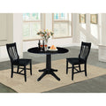 42 Round Top Pedestal Table With 2 Chairs