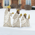 42 Three Wisemen With Led Lights White