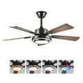 42 5Pcs Plywood Blades Ceiling Fan With Led Light 3000 6500K Dimmable Quiet Dc Motor Ceiling Fans 6 Speed Levels