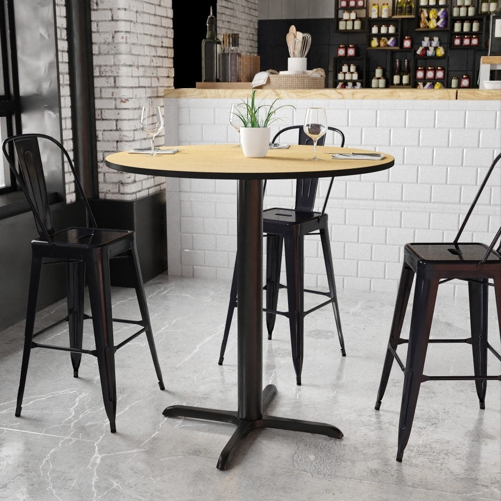 42Rd Laminate Table X Base Natural