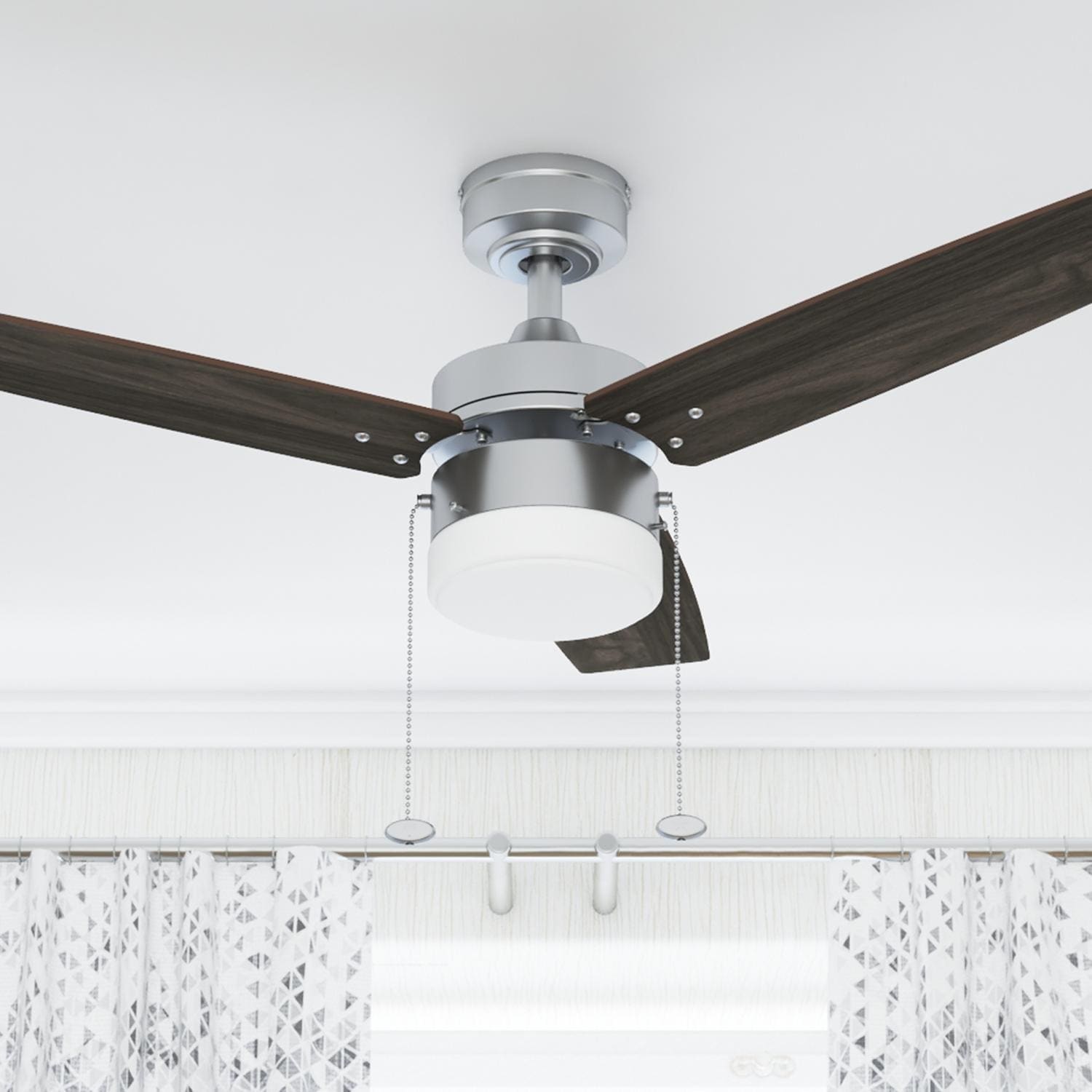42In Prominence Home Reston Indoor Ceiling Fan In Pewter 42