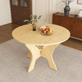 43 In Folding Dining Table For Small Spaces Mdf Table With Wild Oak Veneer Space Saving Foldable Kitchen Table