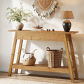 43.31 Solid Wood Console Table With 2 Drawers