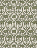 Olive Blockprint Floral Swatch