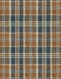 Navy Tartan Fabric Swatch