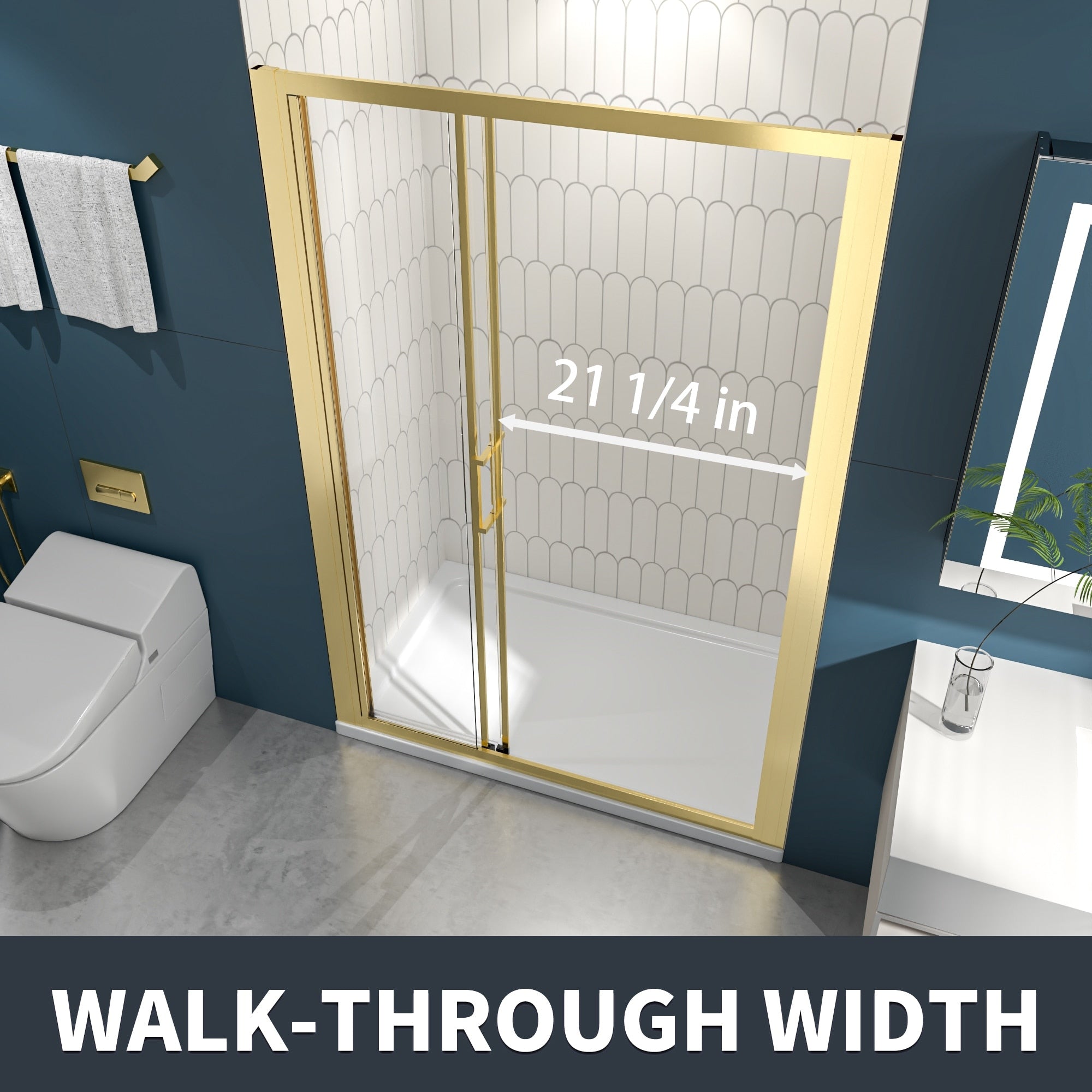 44 48 Tri Fold Sliding Shower Door 44 48X 70