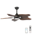 44 Inch Ceiling Fan With Light 5 Solid Wood Blades Dc Motor App Remote Control Dimmable Full Spectrum Led Acacia Wood