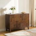 44 Inch Mid Century Modern Buffet Cabinet With Adjustable Shelves Farmhouse Sideboard Storage Cabinet