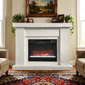 44.5 Electric Fireplace Mgo Mantel With A Natural Stone Look Finish