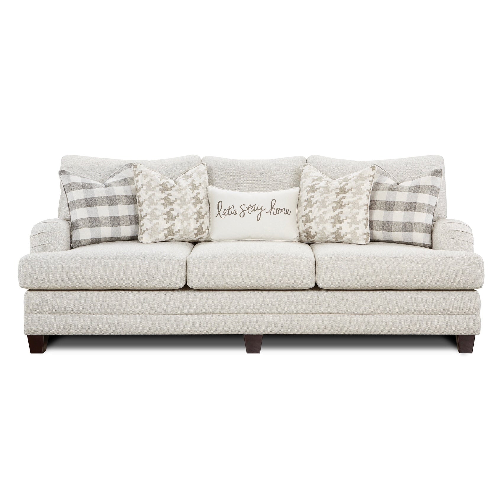 Off White Wool Sofa