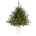 44 Artificial Christmas Tree With 50 Clear Lights In Planter