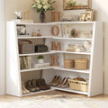 45 In Extandable Corner Bookshelves Adjustable Ladder Diplay Storage Shelf