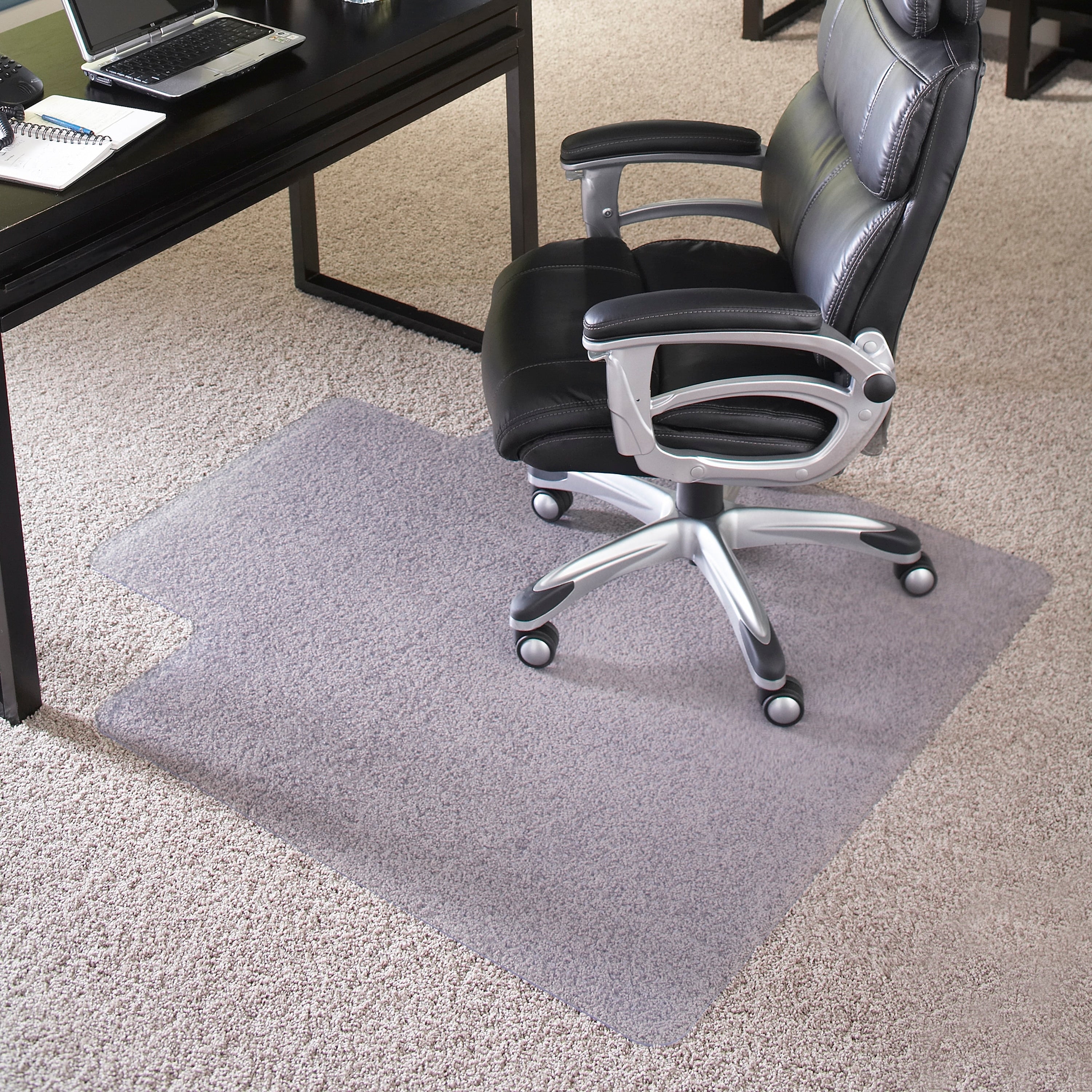 45 Inch X 53 Inch Big And Tall 400 Pound Capacity Carpet Chairmat With Lip