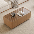 46.8 Mid Rectangular Table With Hidden Storage Drawers For Living Room Contemporary Storage Coffee Table With Stable Base