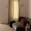 Ariel Fluted White Marble Wall Sconce Set of 2