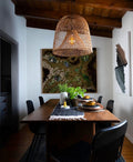 Nassa Woven Black Bamboo Pendant Light